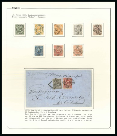 Stamp of Turkey 1865-72 Second Issue "Duloz" collection neatly mou
