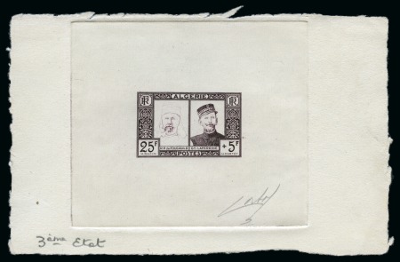 Stamp of Colonies françaises » Algérie 1949-58, +55 épreuves d'artistes signées d'Algérie