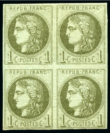 Stamp of France » Collections 1849-1880, Petit ensemble de pièces sélectionnées 