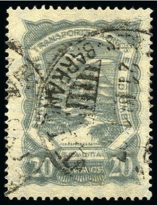 Stamp of Colombia 1923-28 SCADTA 20c Grey with double impression var