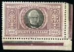 Stamp of Italy 1923 Manzoni, never hinged complete set of 6 value