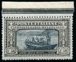 Stamp of Italy 1923 Manzoni, never hinged complete set of 6 value