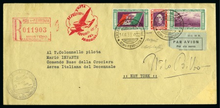 Stamp of Italy 1933 Balbo Transatlantic flight, State Service, re