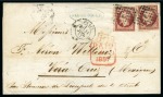 Stamp of France » Collections 1846-72, Sélection de 22 lettres et 1 devant dont 