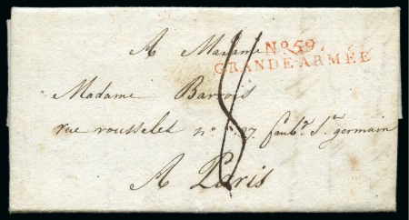 Stamp of France 1806-13, Sept lettres avec marques de la Grande Ar