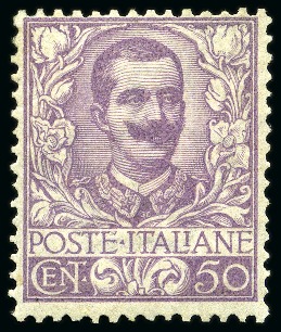 Stamp of Italy 1901 Victor Emmanuel III, 50C violet, never hinged