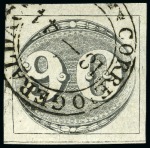 Stamp of Brazil 1843 Bulls Eyes 30r to 90r, balance of exhibit col