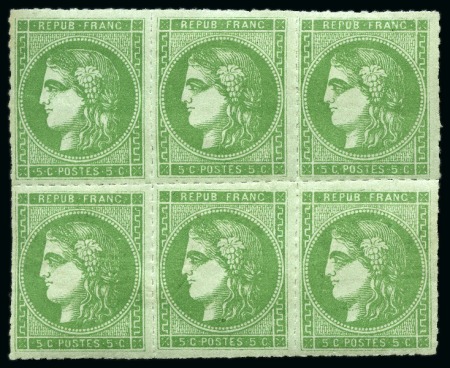 Stamp of France » Collections 1870 Collection sur les BORDEAUX dont Yv. 44 signé