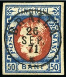 Stamp of Romania 1858-70, Range of mint and used duplication, incl.
