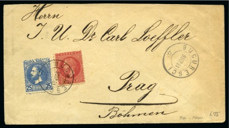 Stamp of Romania 1860-1906, Range of covers and cards incl. 1866 20