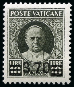 Stamp of Italy » Vatican State 1934 Provisionals, complete set of six values, min