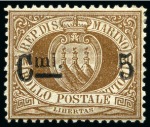 Stamp of Italy » San Marino 1892 Provisionals, the complete set of four values