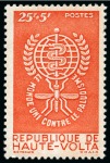 Stamp of Colonies françaises 1962 Lutte contre le paludisme, ERREUR DE LEGENDE 