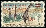 Stamp of Colonies françaises » Cameroun 1962 Indépendance du Cameroun, dix valeurs avec su