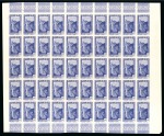 Stamp of Colonies françaises » Réunion 1933-38 Paysages, Feuilles entières de 50 des Yv. 