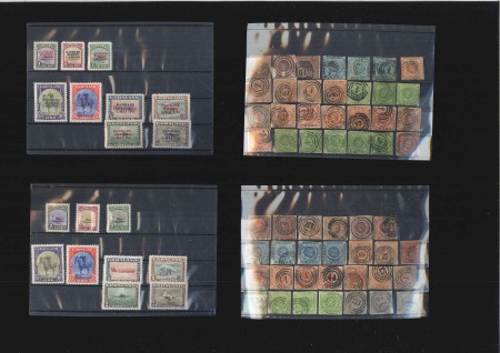 Stamp of Large Lots and Collections 1840-1955, Mint & used assembly on cards with powe