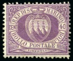 Stamp of Italy » San Marino 1877-1950, Valuable chiefly never hinged selection