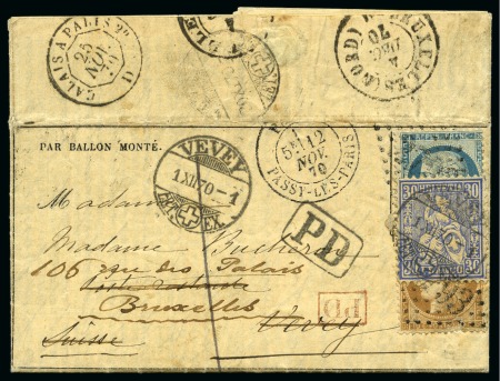 Stamp of France » Guerre de 1870-1871 Gazette des Absents n°6 de Passy les Paris 12.11.7