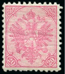 Stamp of Bosnia and Herzegovina 1900 3h yellow perf 10 1/2 in mnh block of four wi