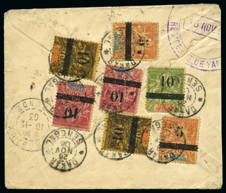 Stamp of Colonies françaises » Sénégal 1903 Archive de 7 lettres pour la France dont 5 re