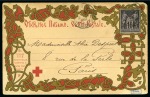 Stamp of France » Collections 1860-1900, Lot de 9 lettres Valentines décorées et