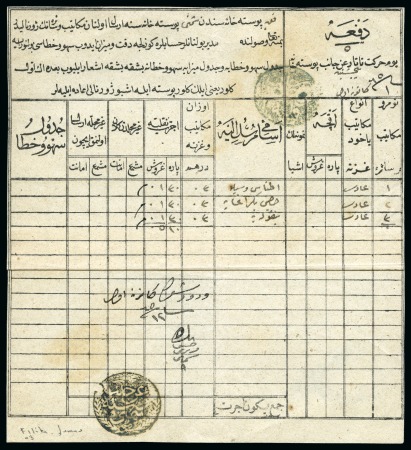 Stamp of Bulgaria » Turkish Post Offices Plovdiv-Filibe: 1849 Tatar-Camel post document for
