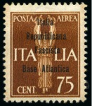 Stamp of Italy » Base Atlantica  THE UNIQUE AIRMAIL ESSAYS FROM THE COMMANDER ENZO 