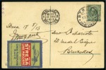 Stamp of Italy » Italy and Areas Collections and Lots ADVANCED AIRMAIL VIGNETTE COLLECTION
1900-97, The