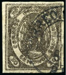 Stamp of Bolivia 1867 Condor 10c brown, range with fine impression 