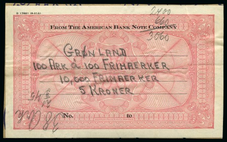 Stamp of Greenland 1945 ABNC Issue, Label from the ABNC used to seal 