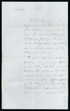 Stamp of Australia » Victoria 1854 Campbell & Fergusson printing contract for th