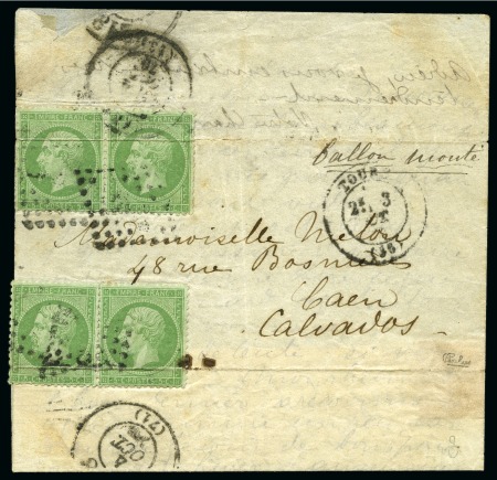 Stamp of France » Guerre de 1870-1871 Pli confié des ETATS-UNIS écrit de Paris le 26.09.