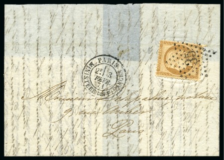 Stamp of France » Guerre de 1870-1871 VALISE DIPLOMATIQUE

Lettre de Jersey 12.01.1871