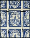 Stamp of Russia » Zemstvos Pereyaslav: 1913 3k blue, complete misperforated s