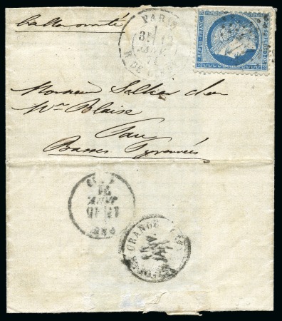 Stamp of France » Guerre de 1870-1871 LE GENERAL FAIDHERBE avec 20c Siège de Paris 12.01