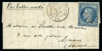 Stamp of France » Guerre de 1870-1871 Collection intéressante de 58 ballons montés sur p