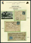 Stamp of France » Guerre de 1870-1871 LA POSTE MILITAIRE FRANCAISE Collection bien monté