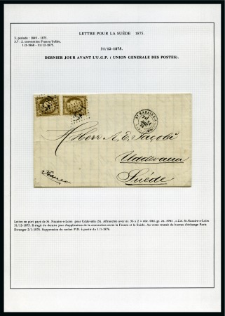 Stamp of France Deux 30c Cérès obl. GC 3781 sur lettre de St Nazai