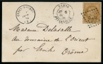 Stamp of France » Guerre de 1870-1871 Belle collection de cachets sur  Ballons montés su