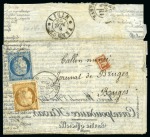 Stamp of France » Guerre de 1870-1871 Belle collection de cachets sur  Ballons montés su