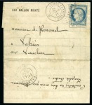 Stamp of France » Guerre de 1870-1871 Collection sur les cachets d'ARMEE joliment montée