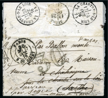Stamp of France » Guerre de 1870-1871 Collection sur les Taxes joliment montée sur pages