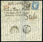 Stamp of France » Guerre de 1870-1871 Collection de 8 ballons montés à destination de l'