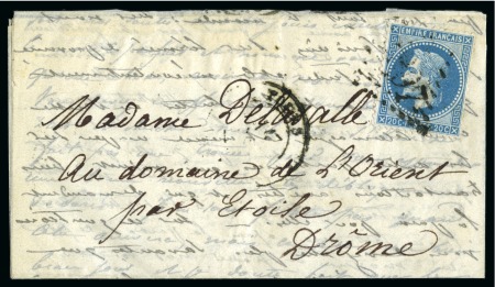 Stamp of France » Guerre de 1870-1871 Pli confié du JEAN BART N°1 Ballon monté écrit de 