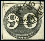 Stamp of Brazil 1843 Bulls Eyes, 30r, 60r & 90r, used set of three