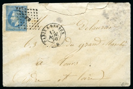 Stamp of France » Guerre de 1870-1871 Pli confié du NON DENOMME N°3 Journal LE BALLON PO