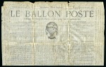 Stamp of France » Guerre de 1870-1871 Pli confié du NON DENOMME N°3 Journal LE BALLON PO