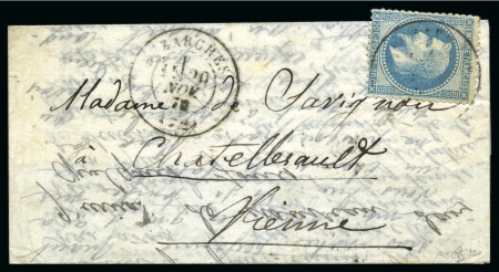 Stamp of France » Guerre de 1870-1871 Pli confié du GENERAL UHRICH Lettre datée Paris 18