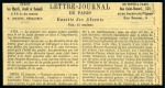 Stamp of France » Guerre de 1870-1871 Pli confié du VAUCANSON Gazette des Abents n°27 éc