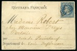 Stamp of France » Guerre de 1870-1871 Cachet rouge des AEROSTIERS au dos d'une carte pos